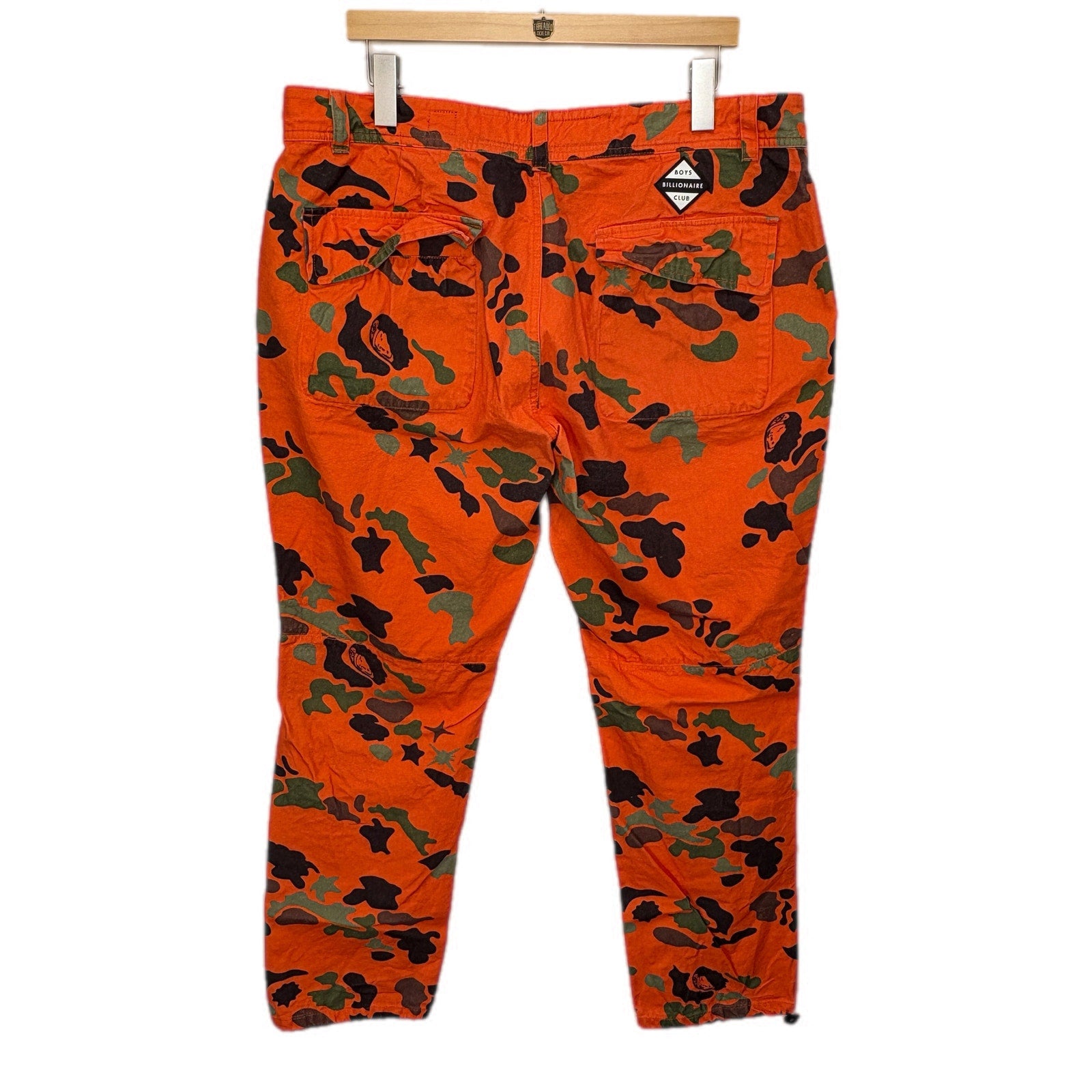Billionaire Boys Club Camper Pant In Orange Camo - Men's Size 38