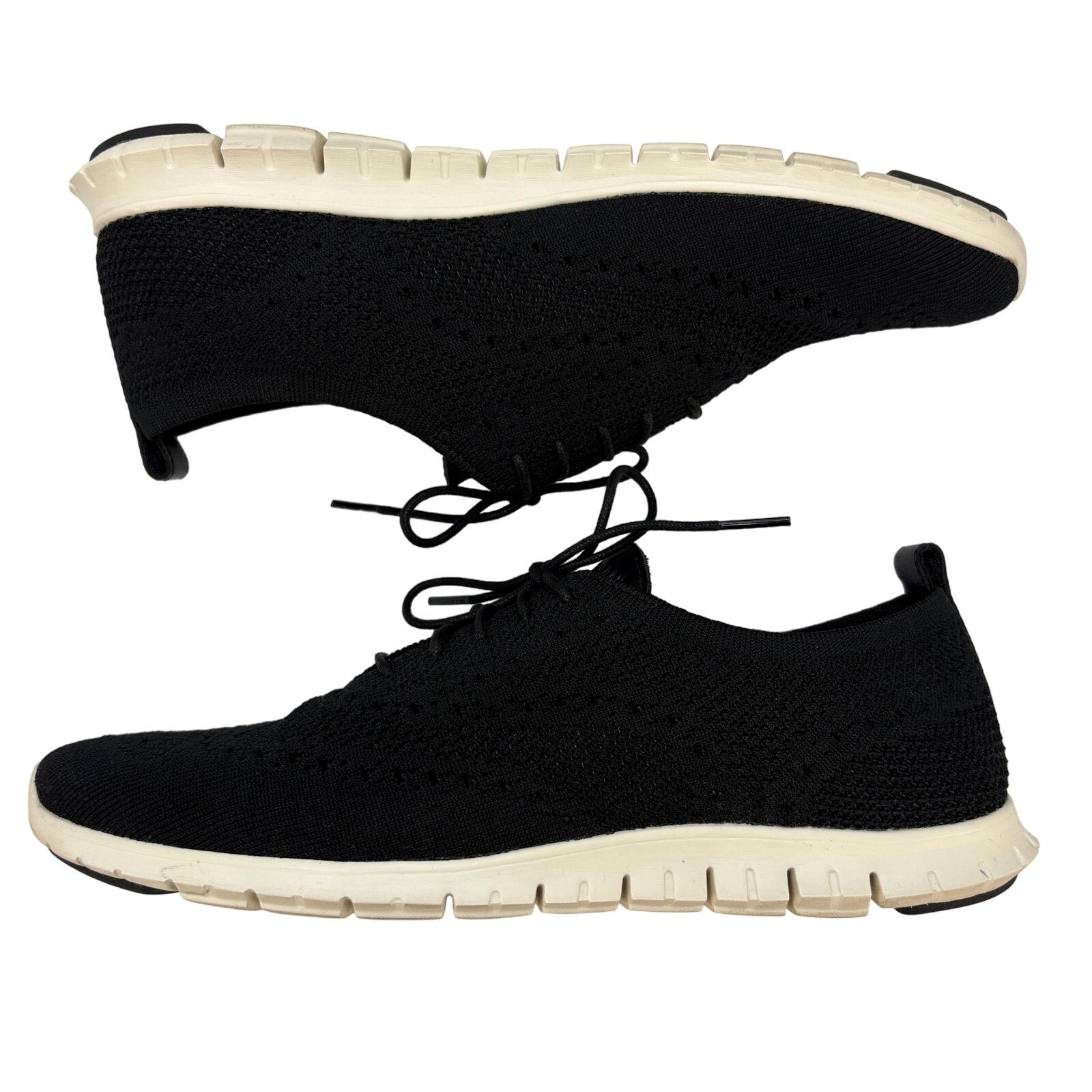 Cole Haan Zerogrand Black Knit Oxford Sneakers - Women's Size 11B