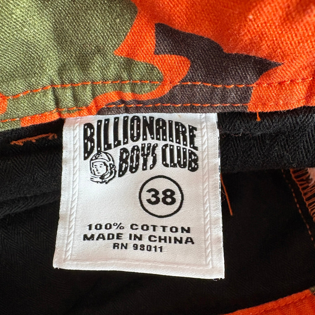 Billionaire Boys Club Camper Pant In Orange Camo - Men's Size 38