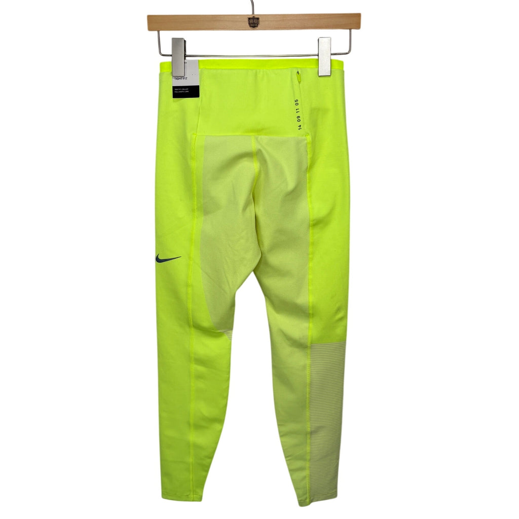 Nike Tech Pack Neon Green Tight Running Leggings - Women's Size S