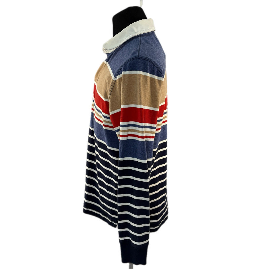 Lands' End Striped Rugby Shirt - Men's Size 38-40