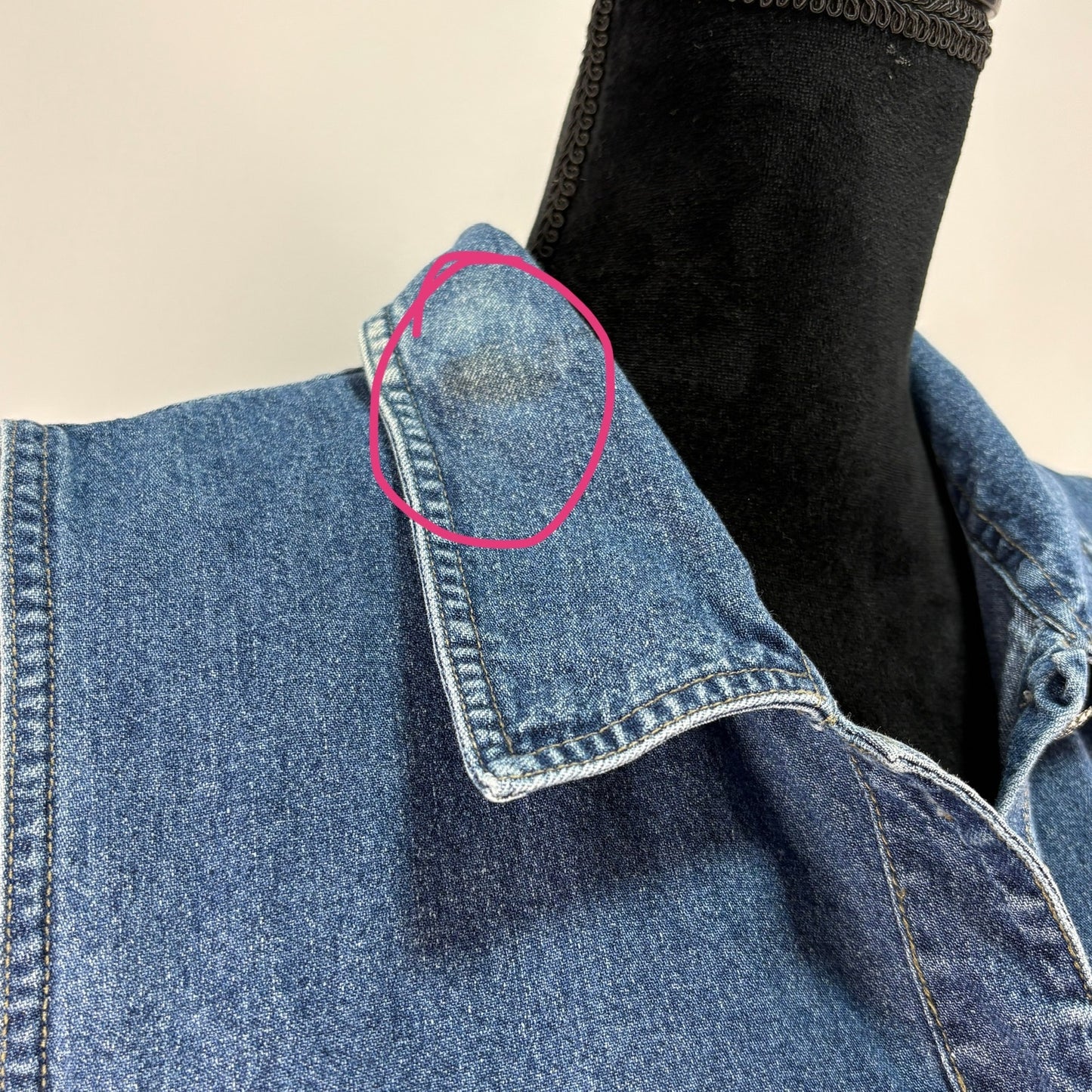 Woolrich Sleeveless Denim Shirt Dress - Women's Size L