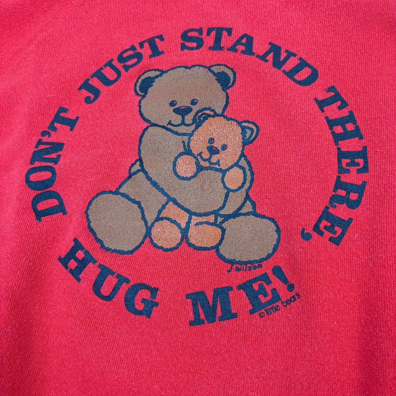 American Vintage Little Bears Hug Me Crewneck Sweatshirt - Women's Size L