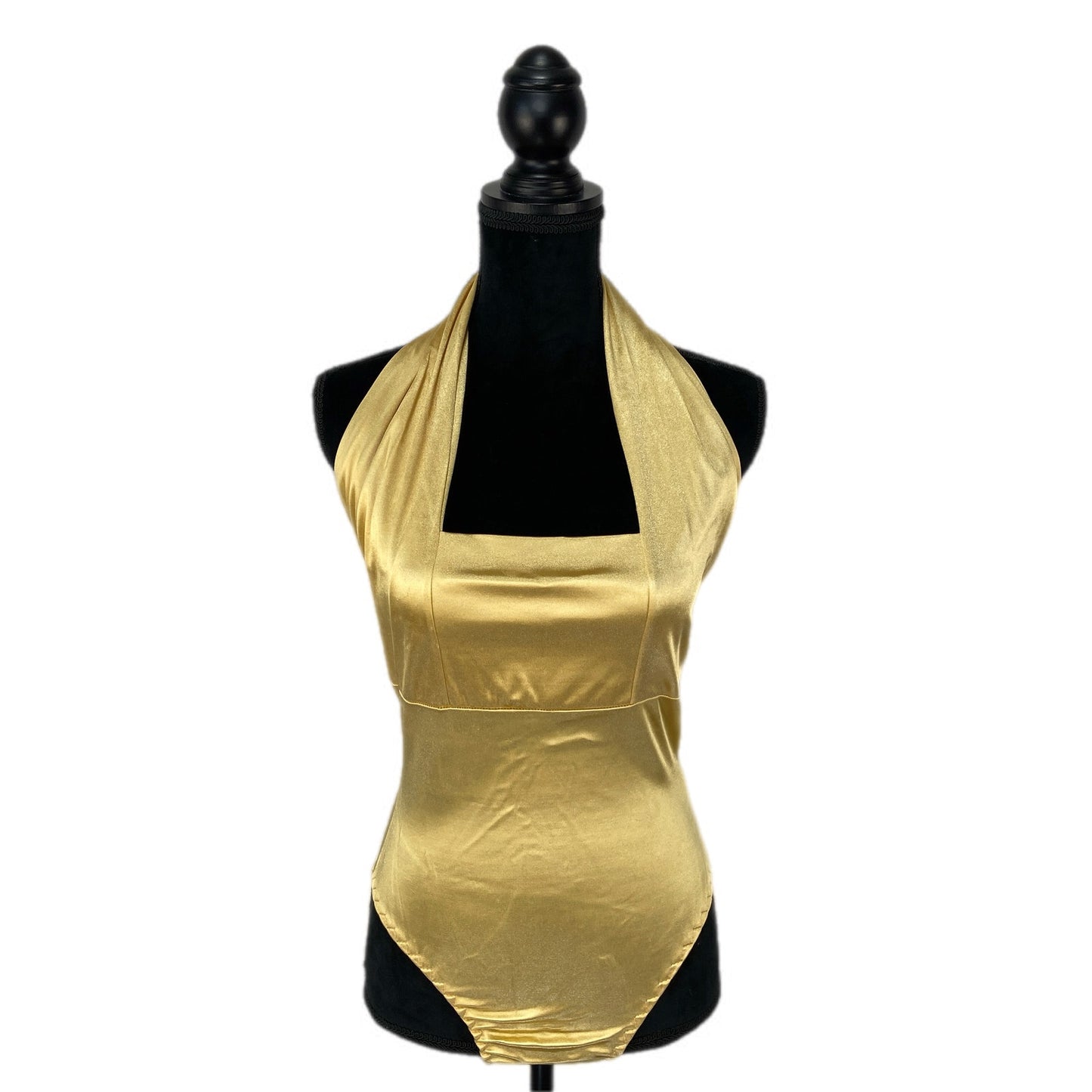 American Vintage Gold Halter Body Suit - Women's Size M