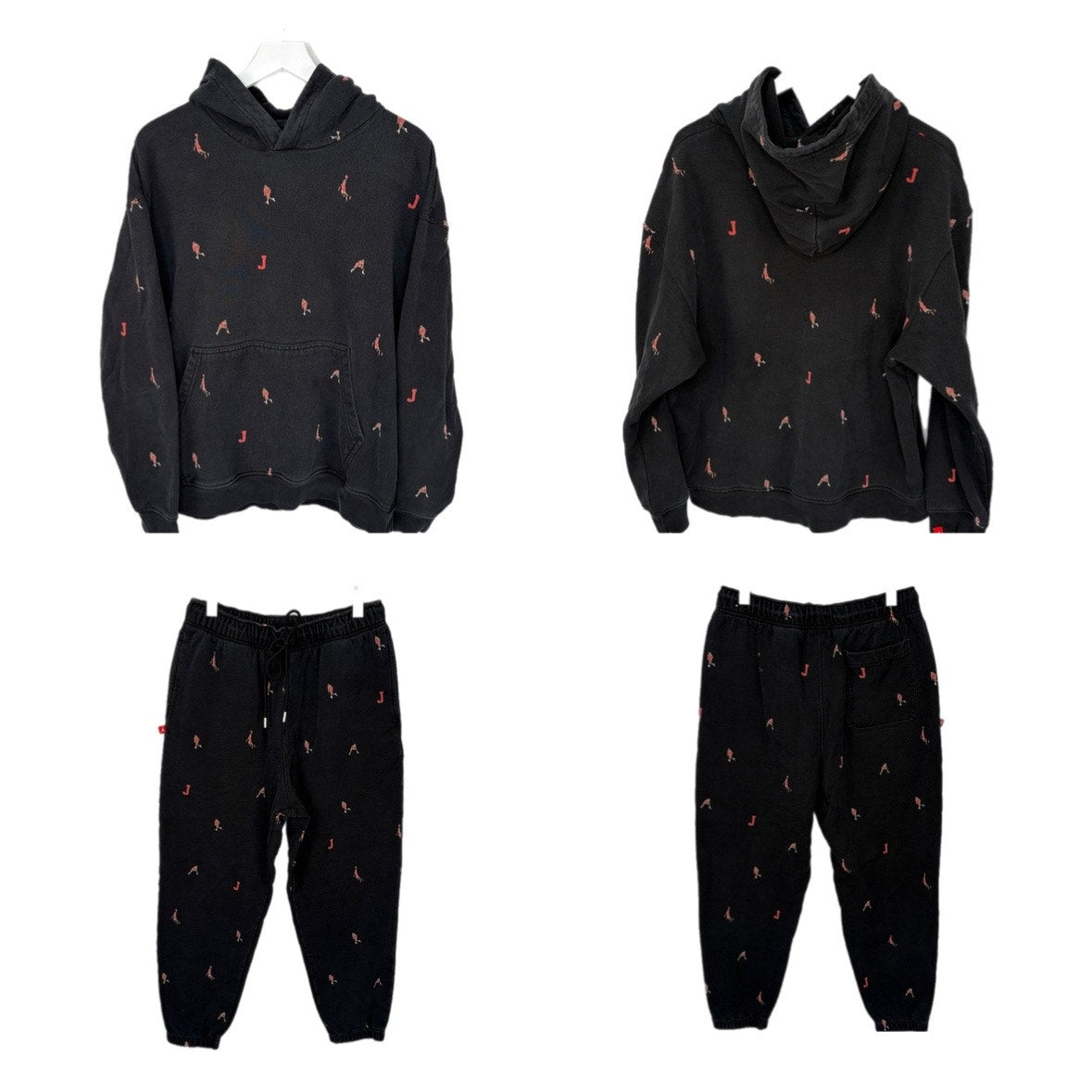 Air Jordan Essentials AOP Hoodie and Jogger Pants - Men's XL