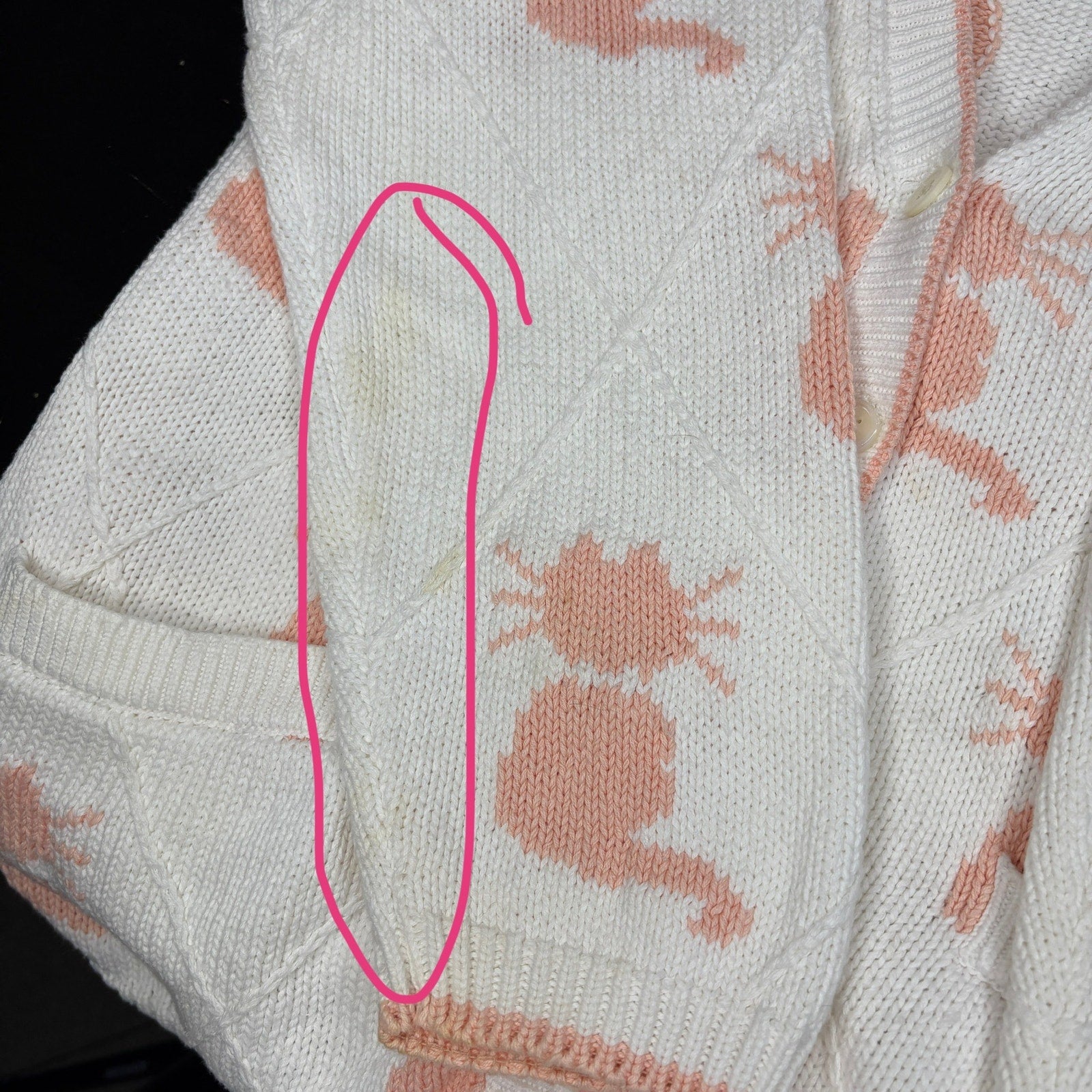 Pink Cat Cardigan - Women's Size L