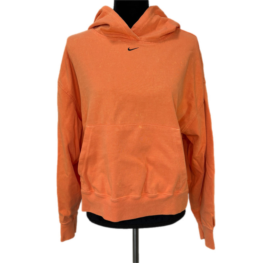 Nike Sportswear Women's Washed Hoodie CZ9854-858 in Atomic Orange - Women's M
