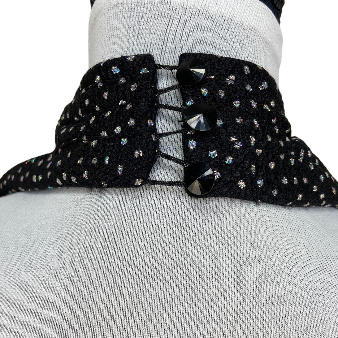 Vintage Morton Myles Sparkly Dots Halter Formal Dress - Women's Size 8