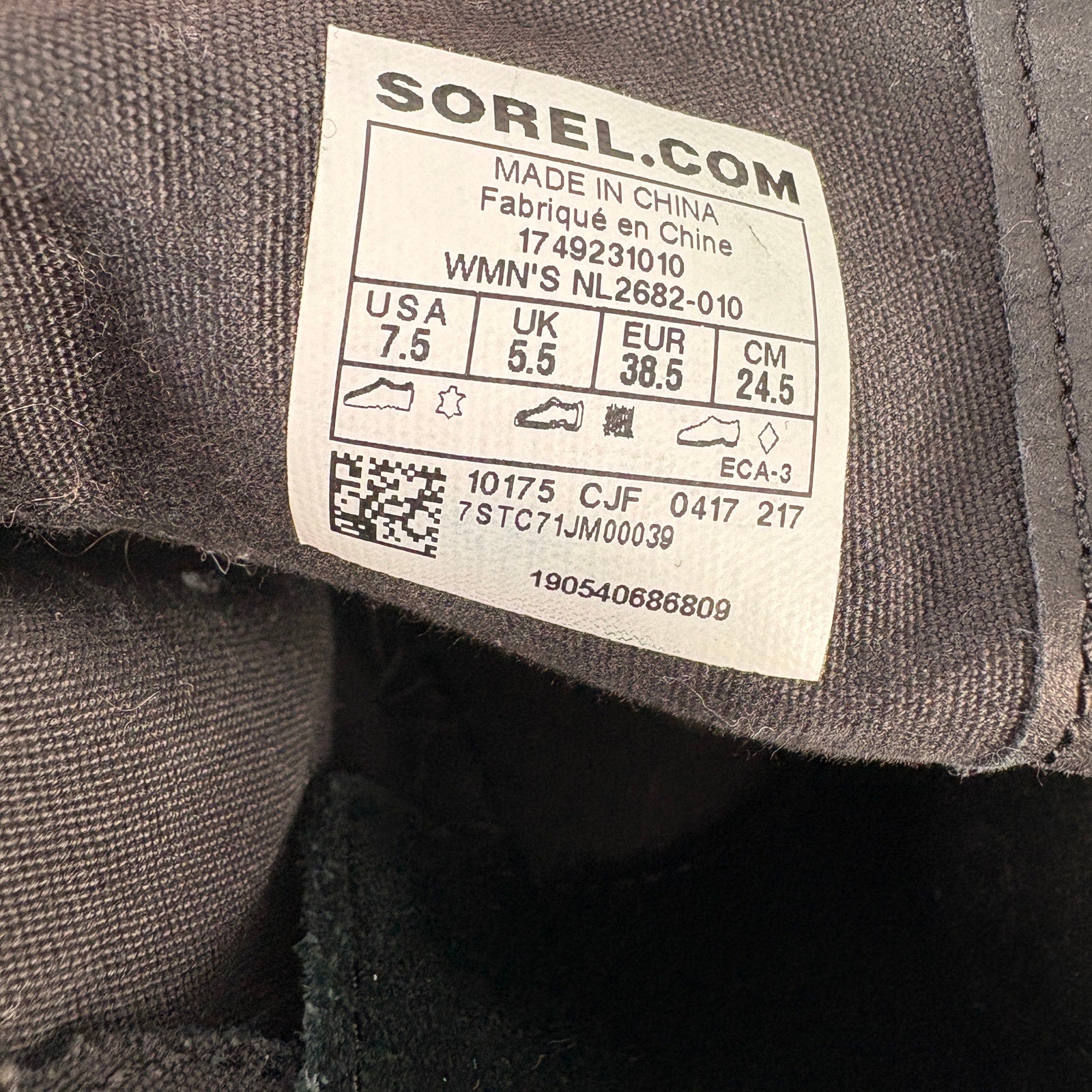 Sorel Farah Black Suede Tassel Booties - Women's Size 7.5