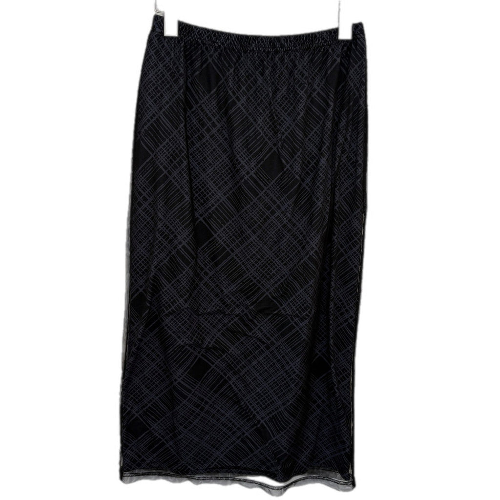 Dazy Long Black Layered Skirt - Women's Size XL