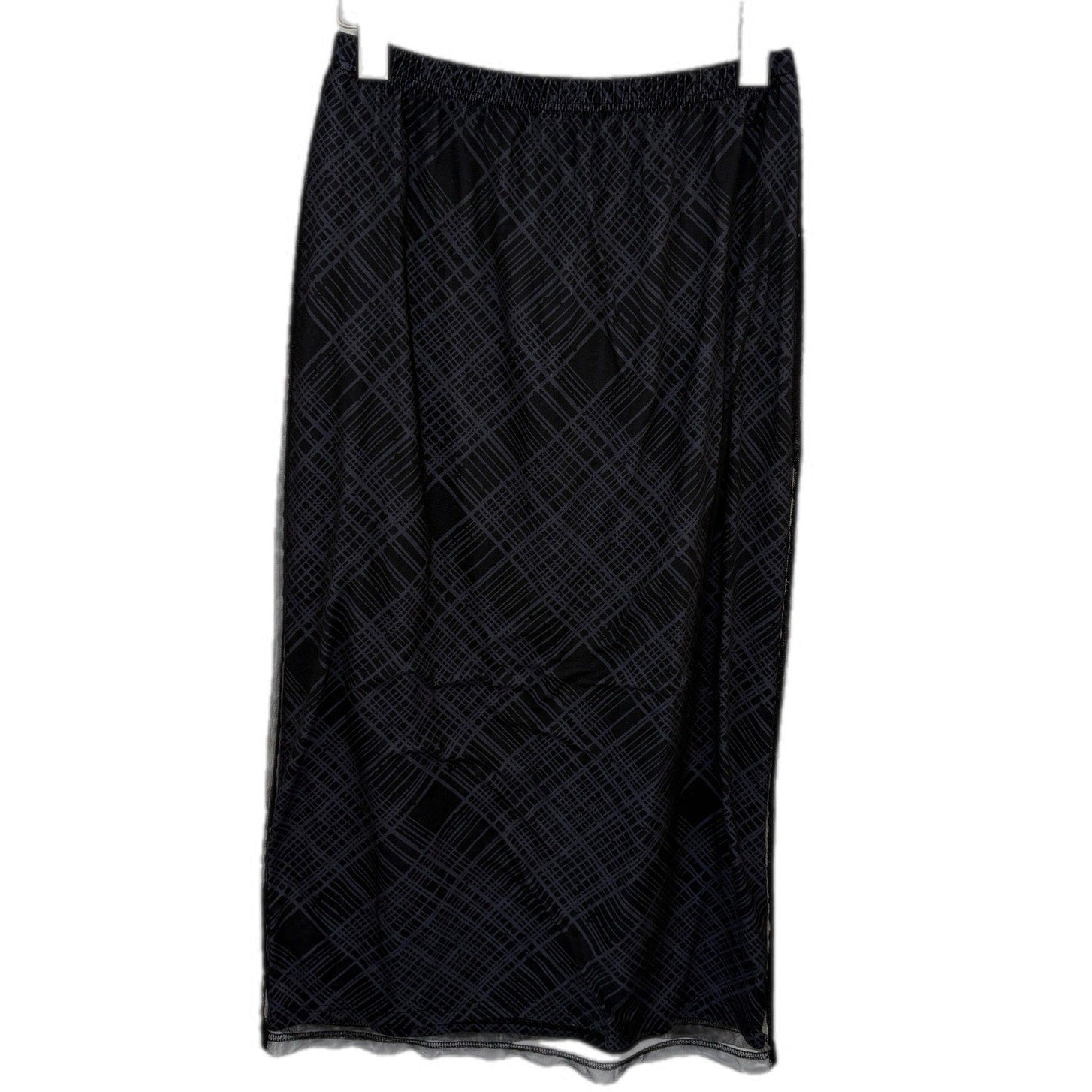 Dazy Long Black Layered Skirt - Women's Size XL
