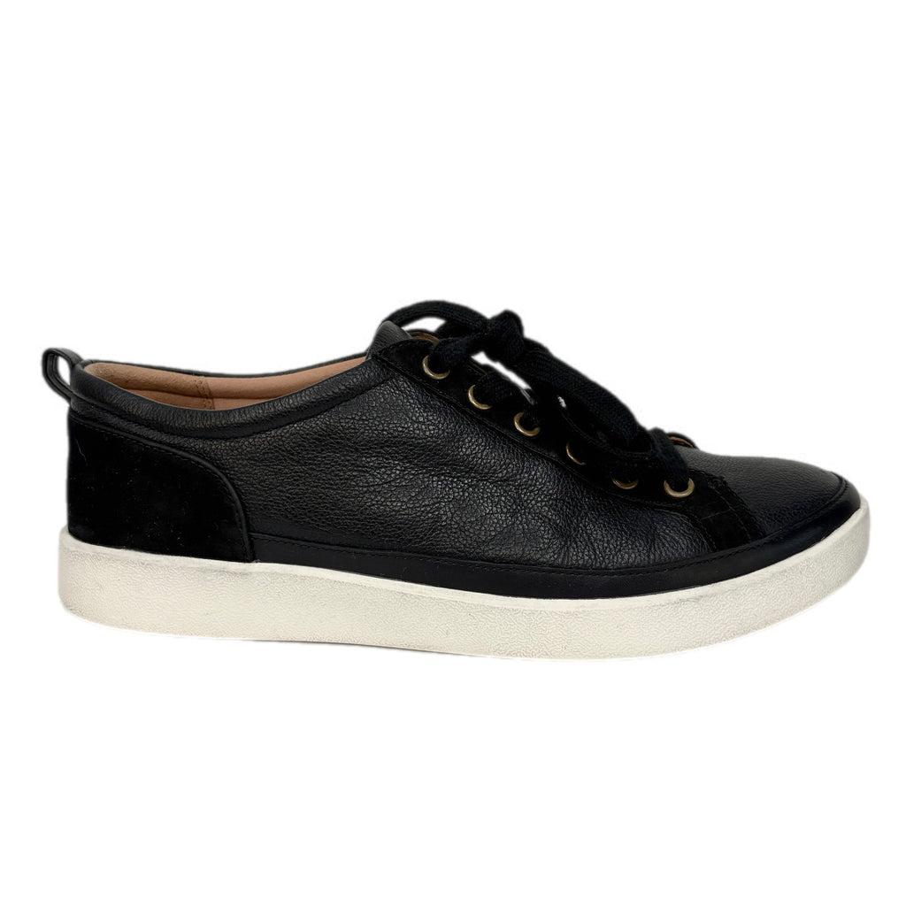 Vionic Winny Onyx Leather Low Top Sneakers - Women's Size 11