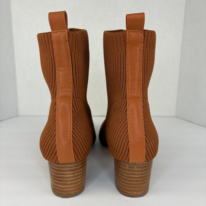Joie Neely Knit Ankle Boot in Chestnut - Women's Size 10