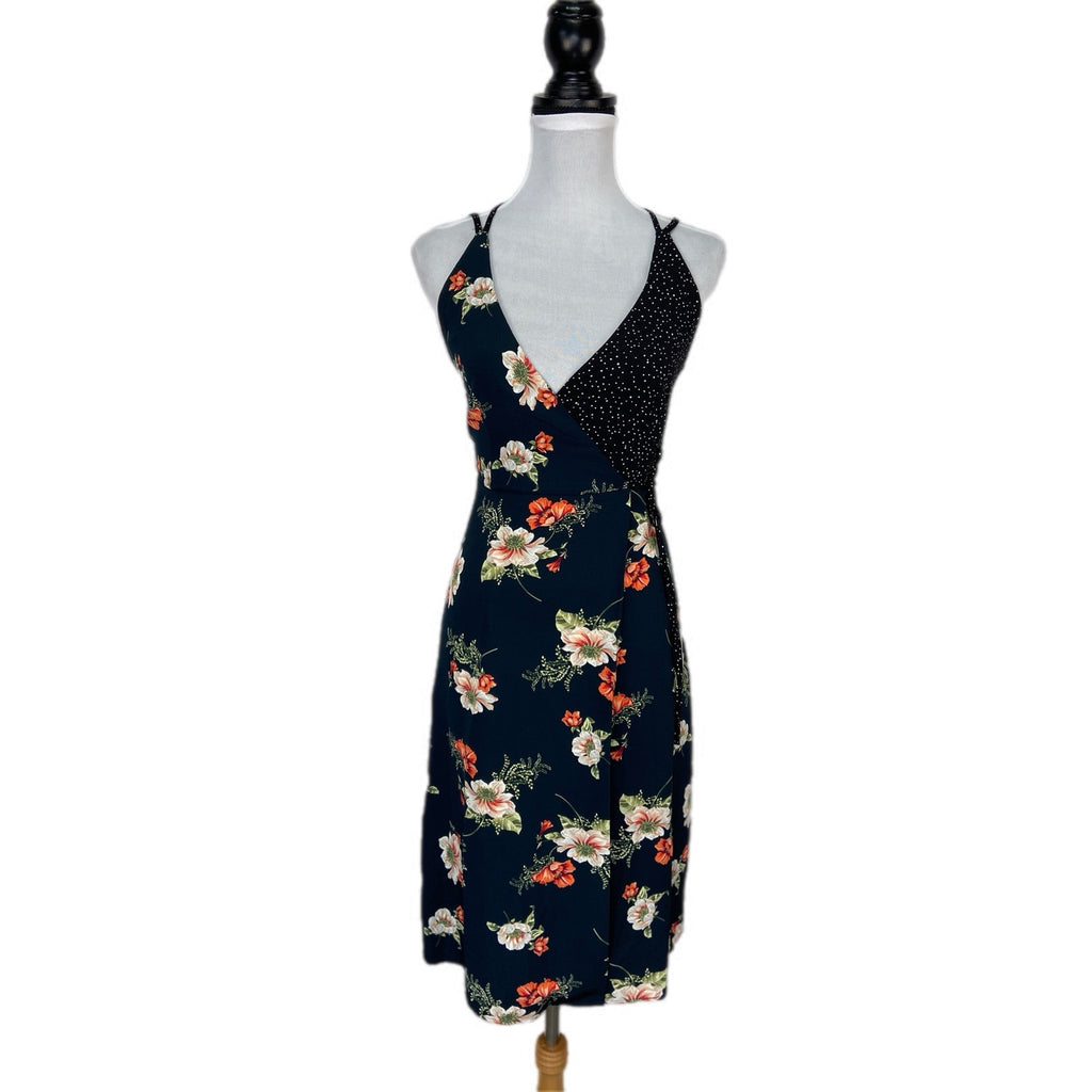 Topshop Floral Wrap Slip Dress - Women's Size 2
