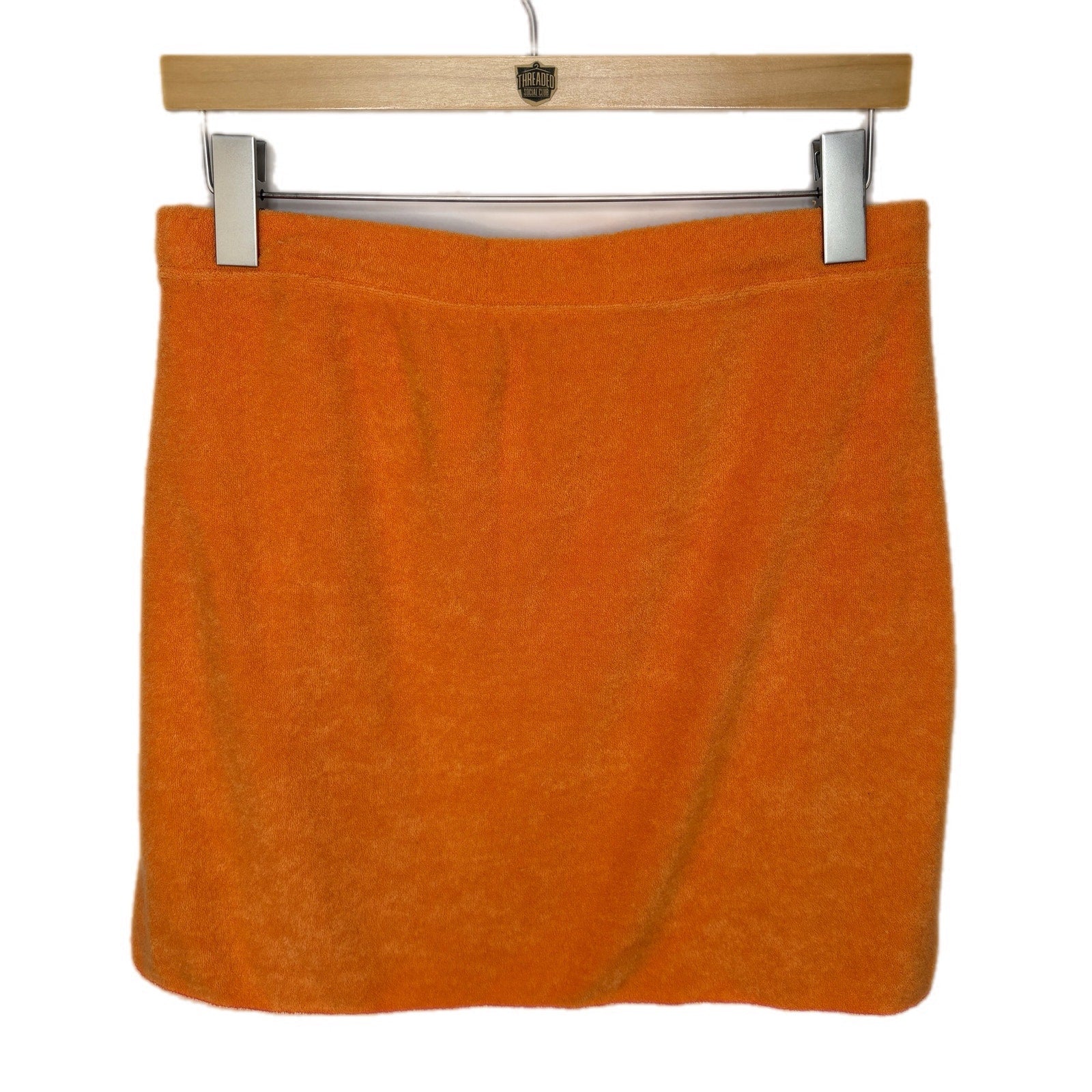 Hollister Ultra High Rise Orange Terry Cloth Skirt - Women's Size L