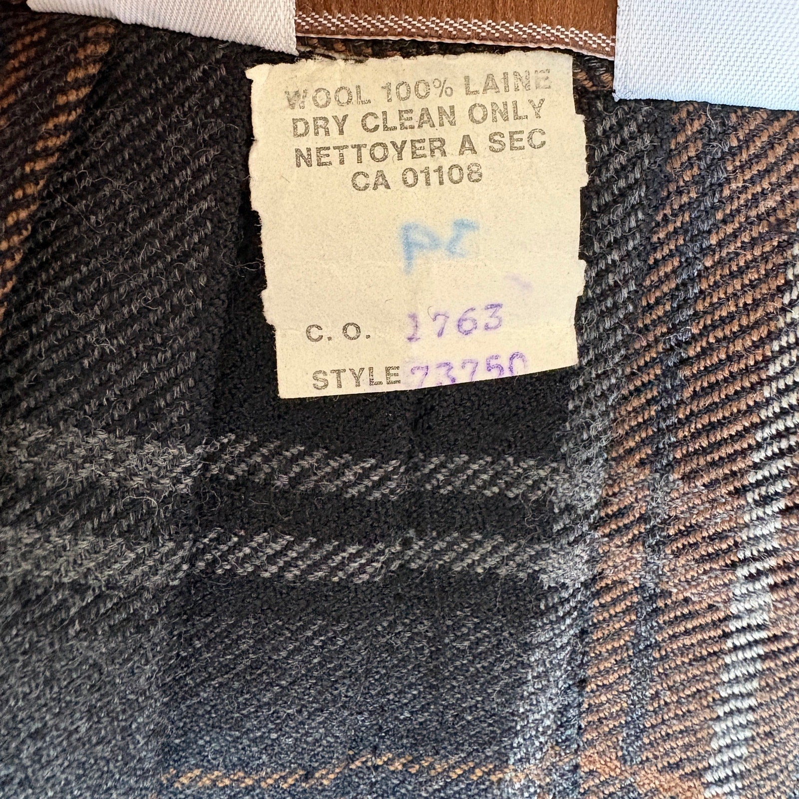 Vintage Wool Plaid Pleated Midi Wrap Skirt Made in Canada - Women's Size 6