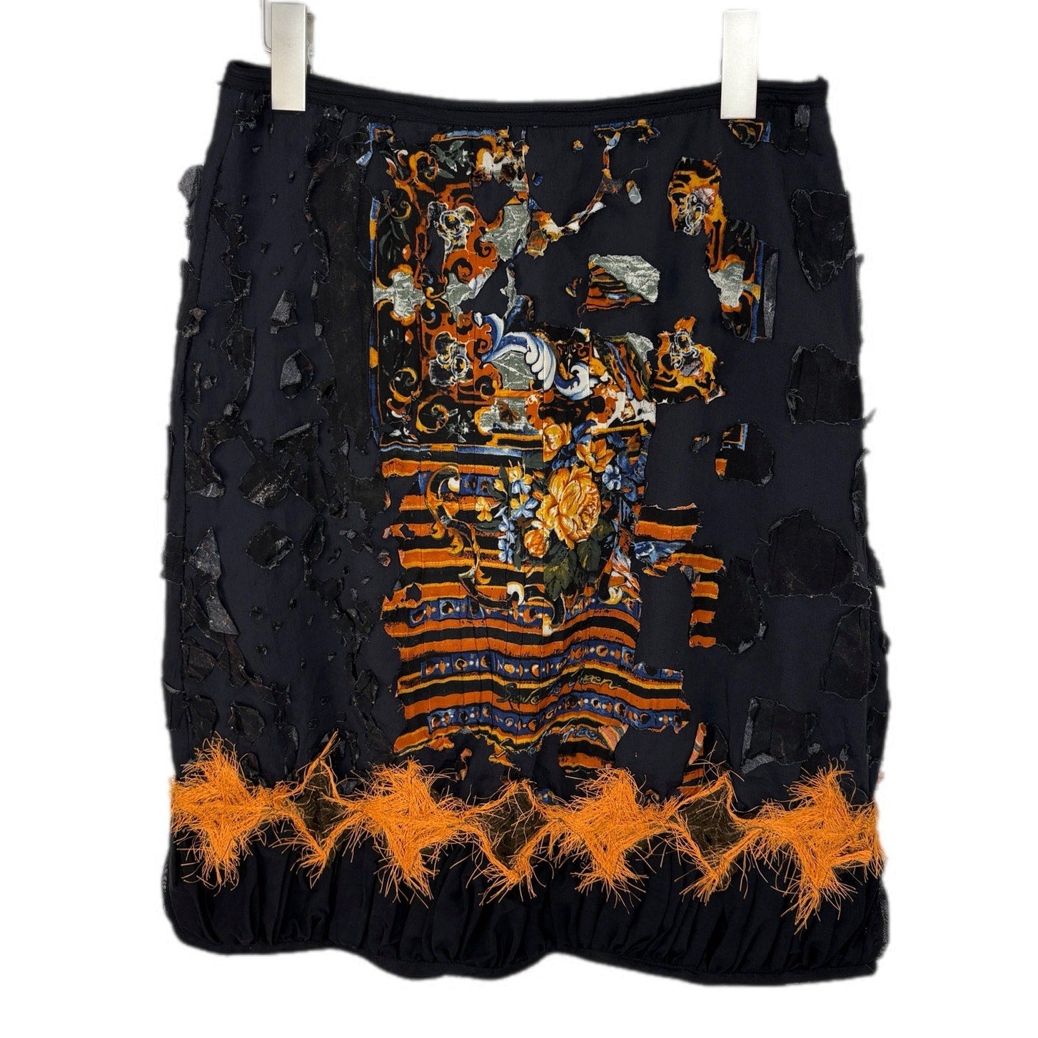 Save the Queen Mixed Pattern Embellished Skirt - Women's Size M
