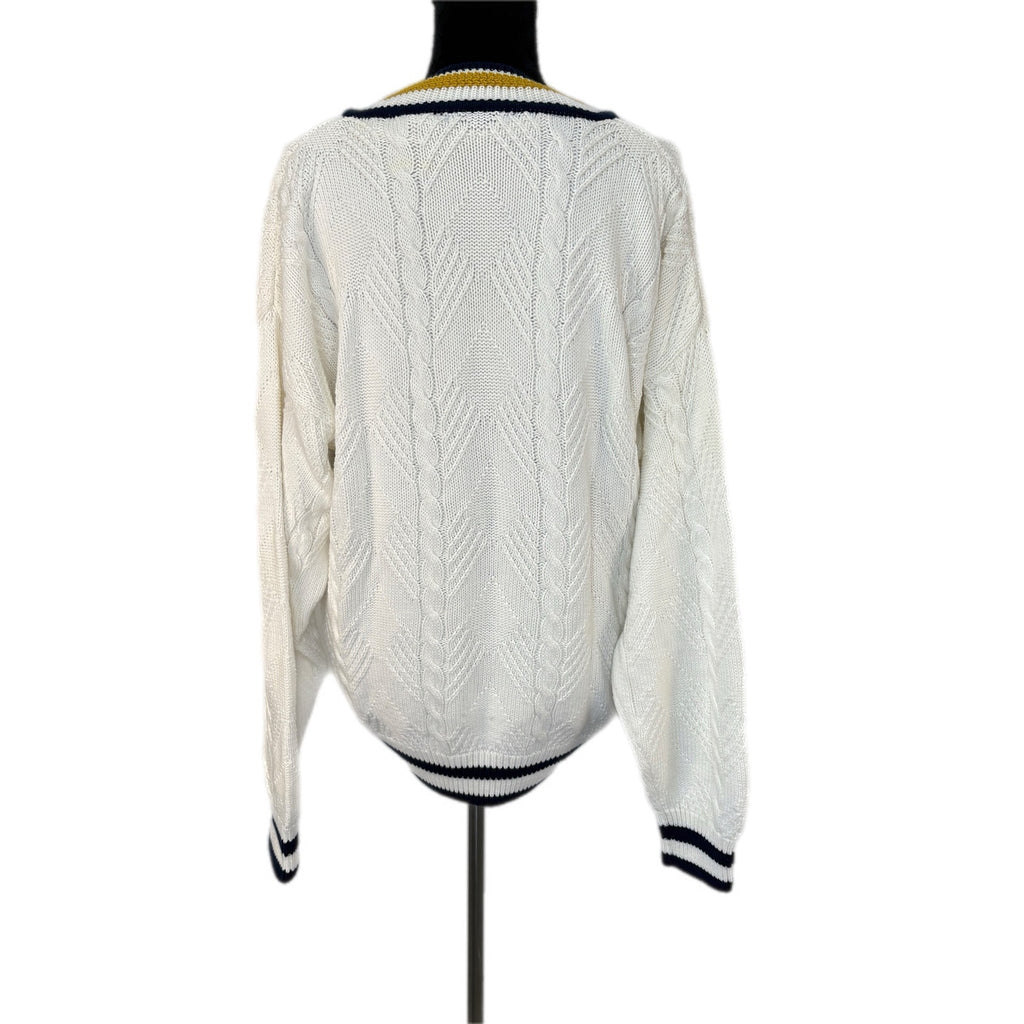 Vintage Preppy V Neck Sweater - Men's Size L