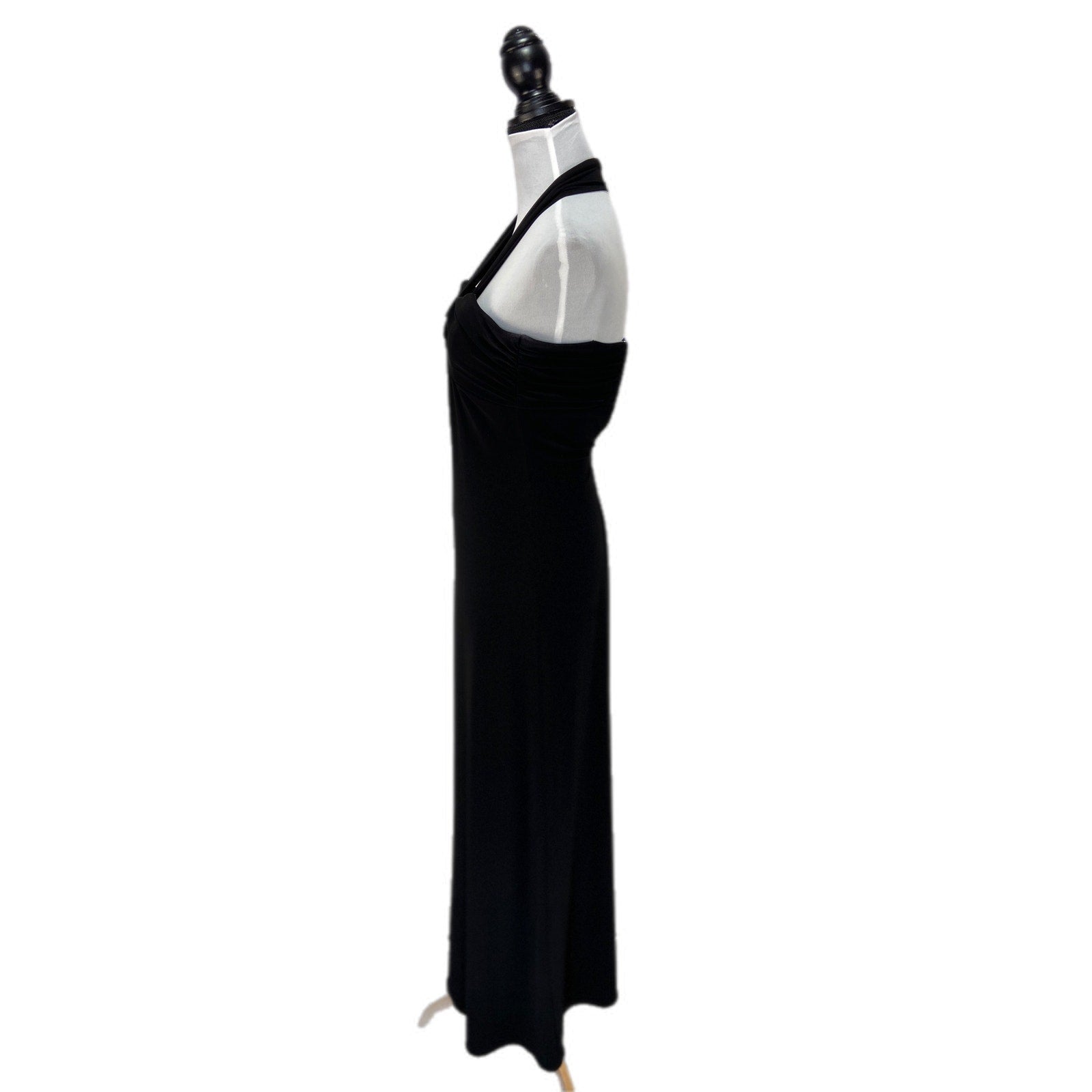 Vintage Laundry by Shelli Segal Black Halter Long Black Formal Dress - Women 0