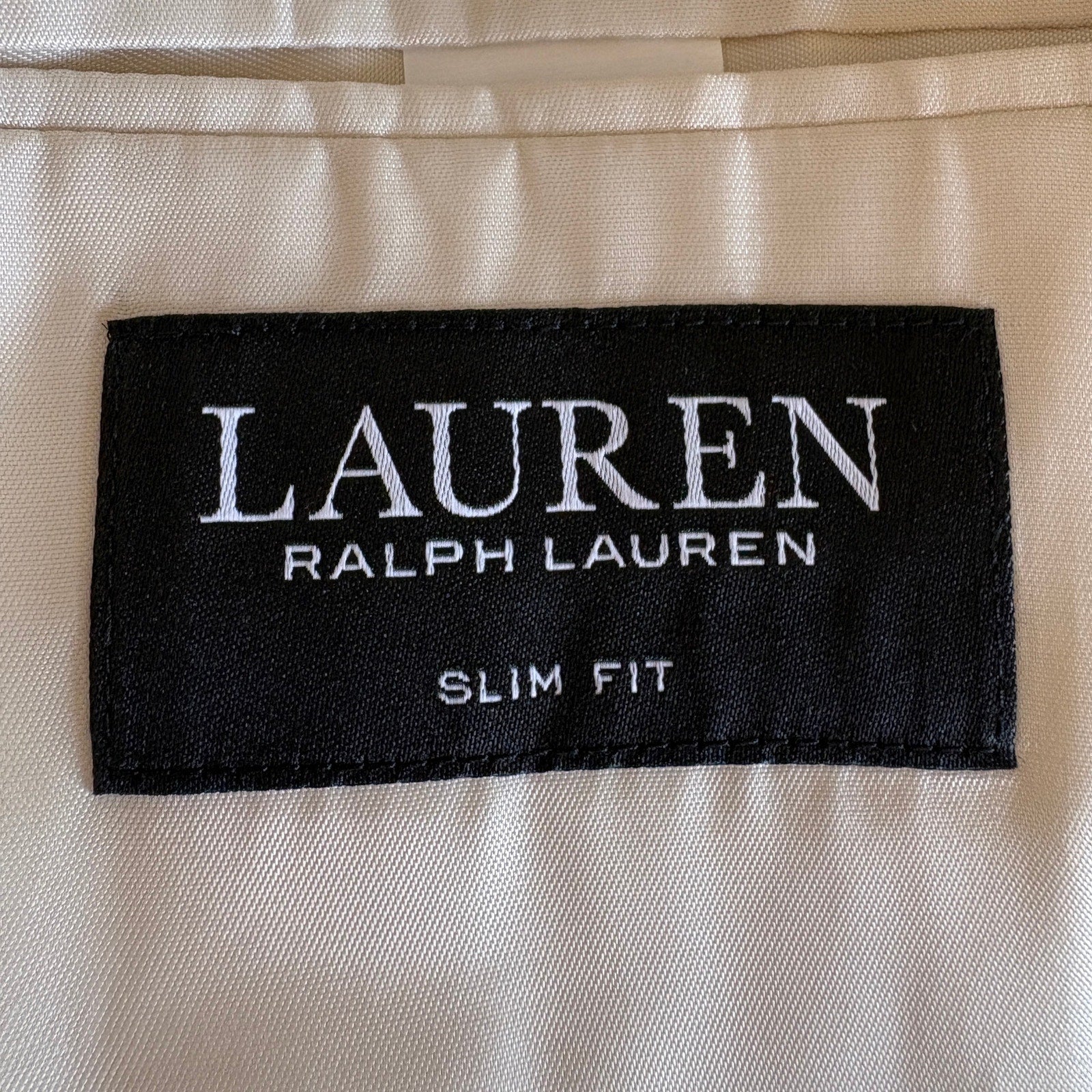Ralph Lauren Black Label Cream Colored Slim Fit Sport Jacket - Men's 48L