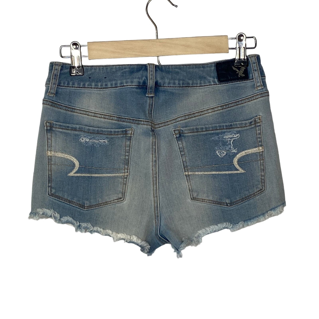 American Eagle Distressed Cut Off Super Stretch Jean Shorts - Women's Size 4
