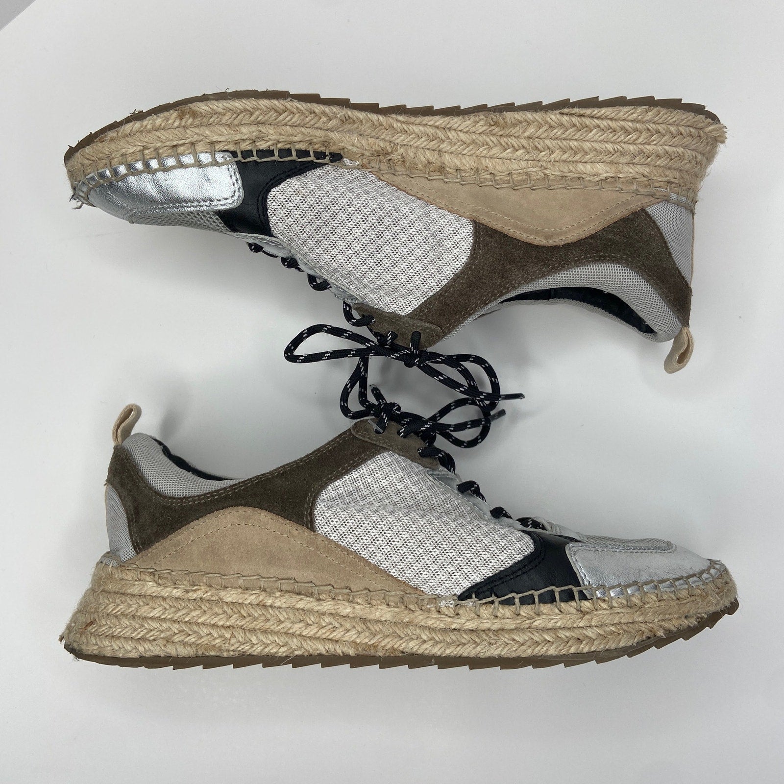Marc Fisher Silver Toe Espadrilles Sneakers - Women's Size 9.5
