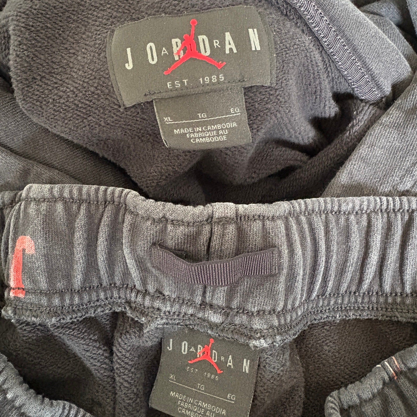 Air Jordan Essentials AOP Hoodie and Jogger Pants - Men's XL