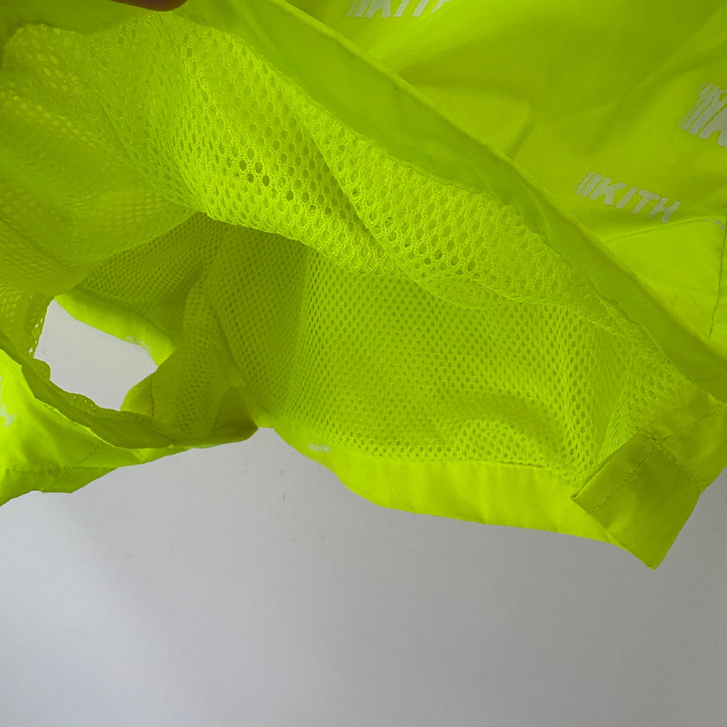 Kith Neon Green Mesh Lined Shorts - Men's Size Small