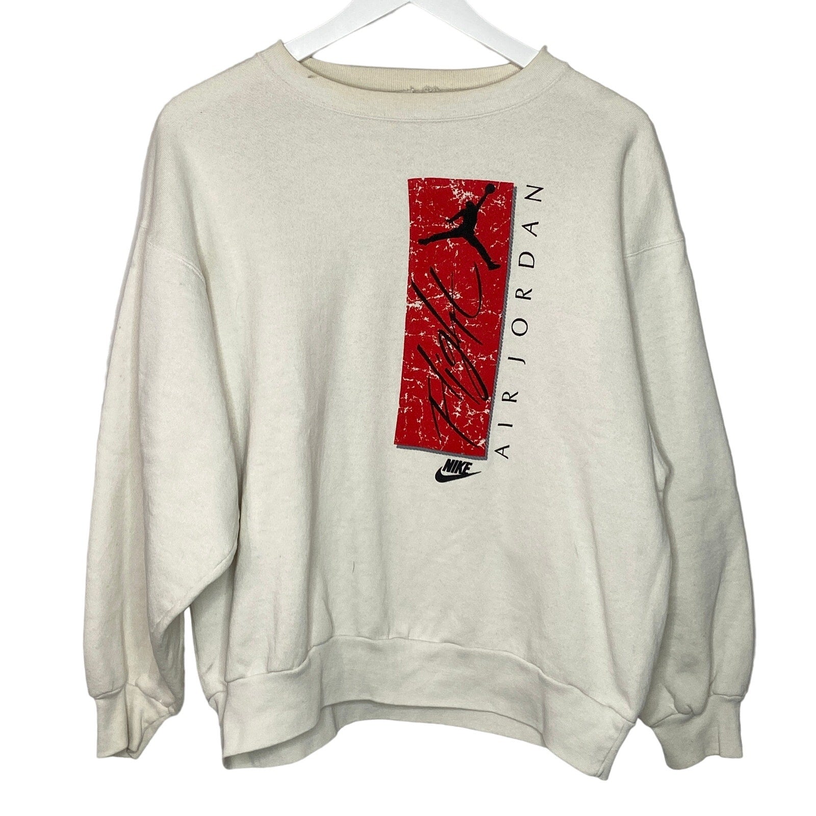 Vintage Nike Air Jordan Flight Crewneck Sweatshirt - Men's Size Large