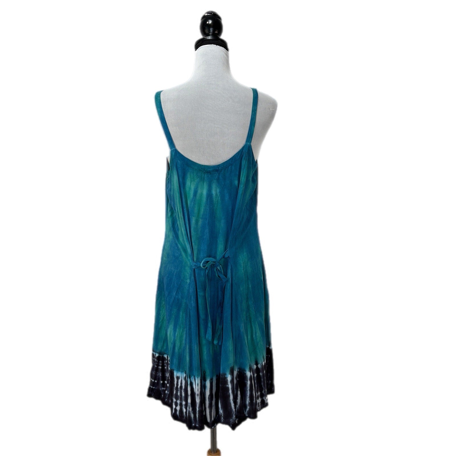 Dharma Trading Blue Tie Dye Sundress - Women's M