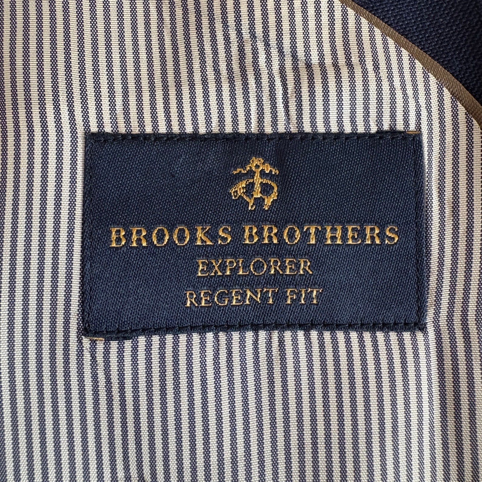 Brooks Brothers Blue Wool Blend Plaid Two Button Regent Fit Jacket - Men's 40S