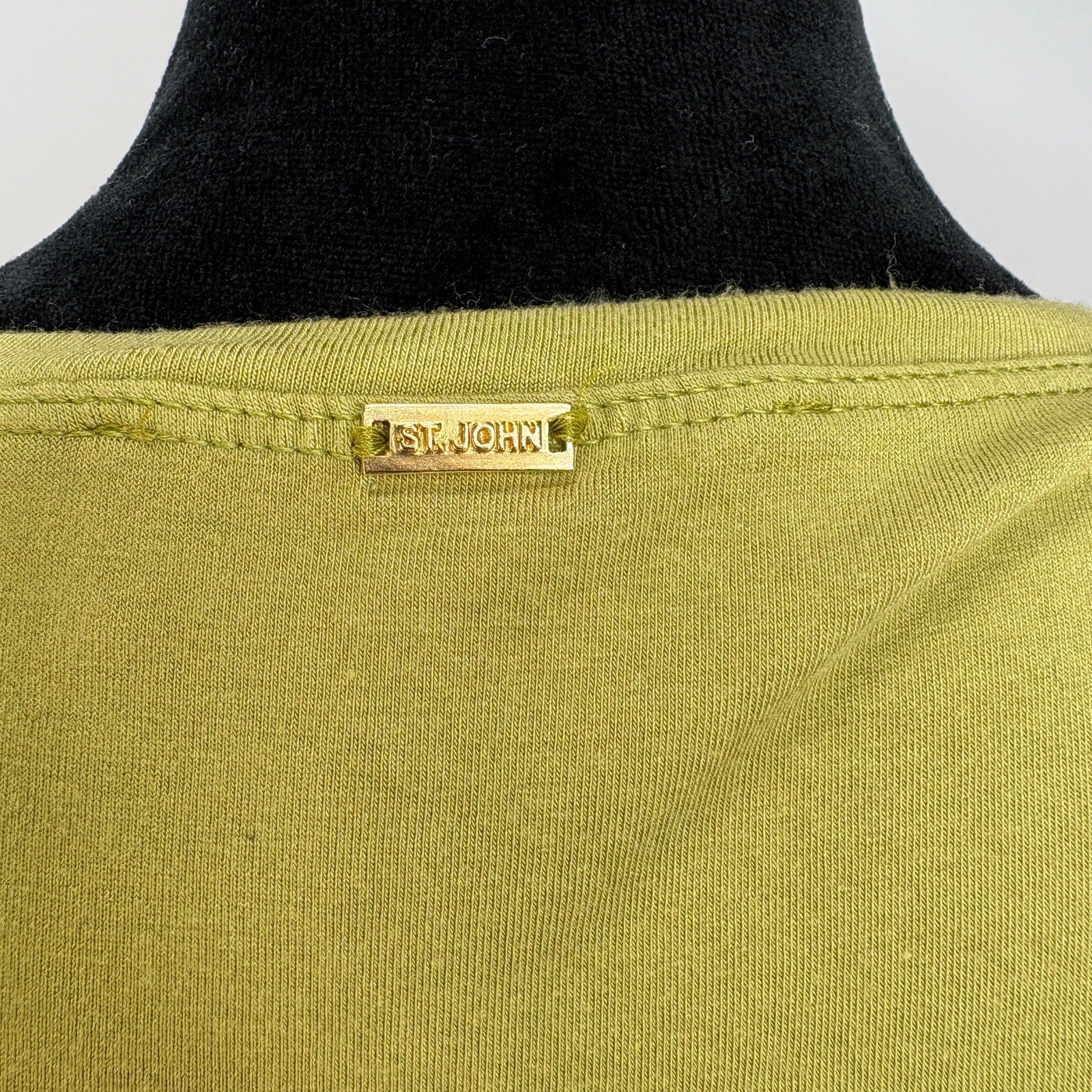 St. John Green Sequin Tank Top - Women's Size L