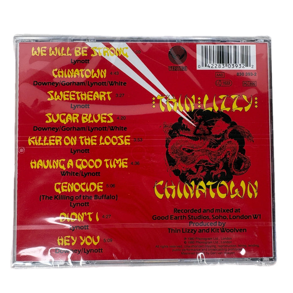 Thin Lizzy Chinatown CD Vertigo New Sealed