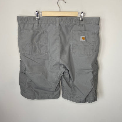 Carhartt Gray Force Broxton Cargo Relaxed Fit Shorts - Men's Size 42