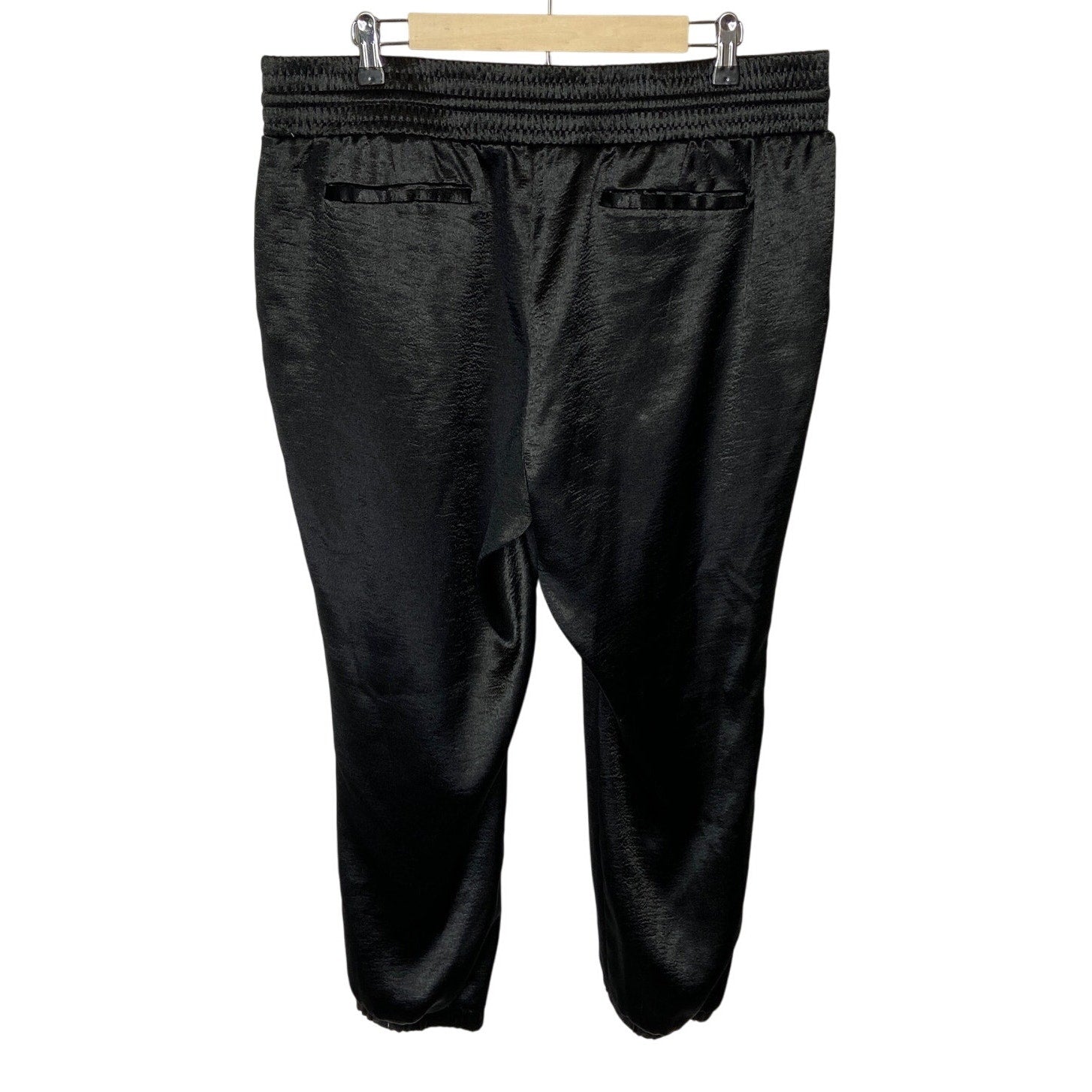 New York & Company Silky Feel Black Joggers - Women's Size XL