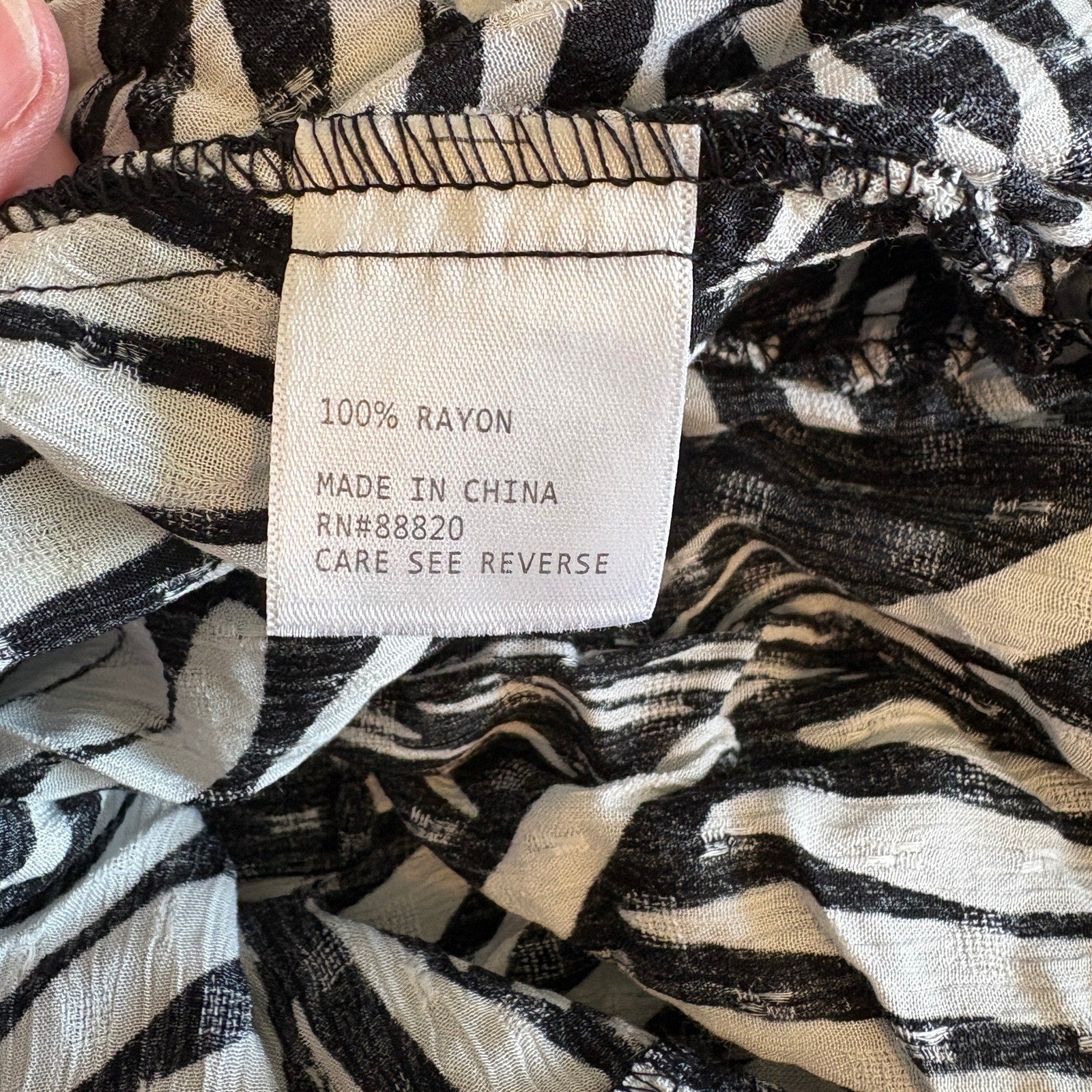 Rachel Zoe Black White Leaves Print Flowy Skirt NWT - Women's Size XL