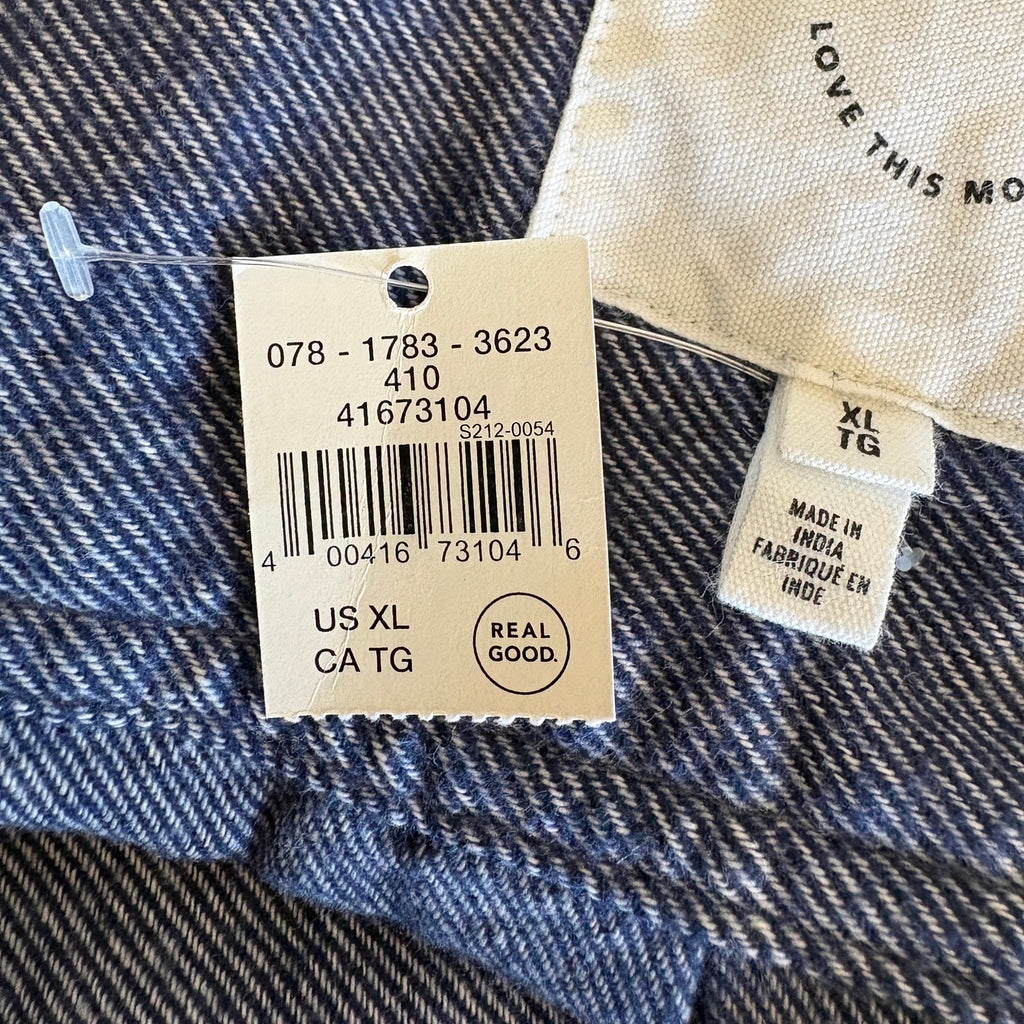 Aerie Soft Cozy Blue Long Sleeve Button Up Shirt - Women's Size XL
