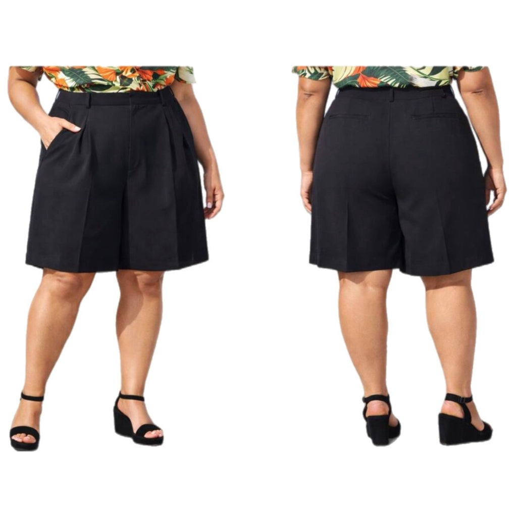 Good American Black Suiting Shorts NWT - Women's Size 22