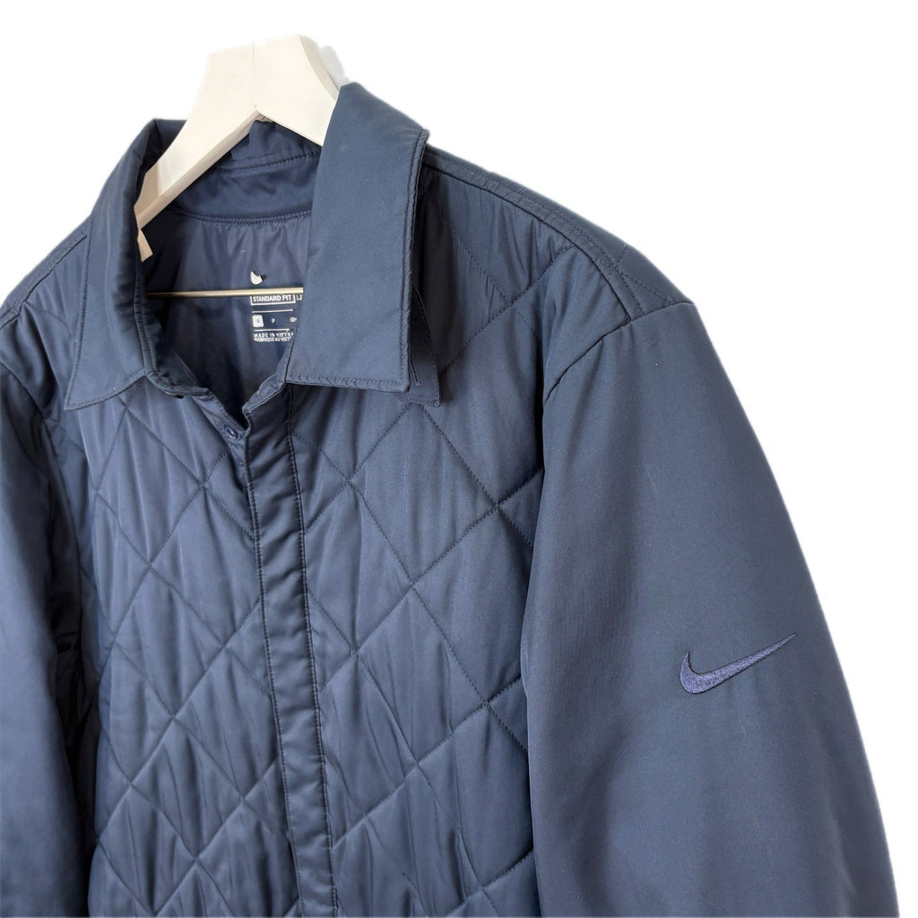 Nike Dark Blue Quilted Shacket - Men's Size S