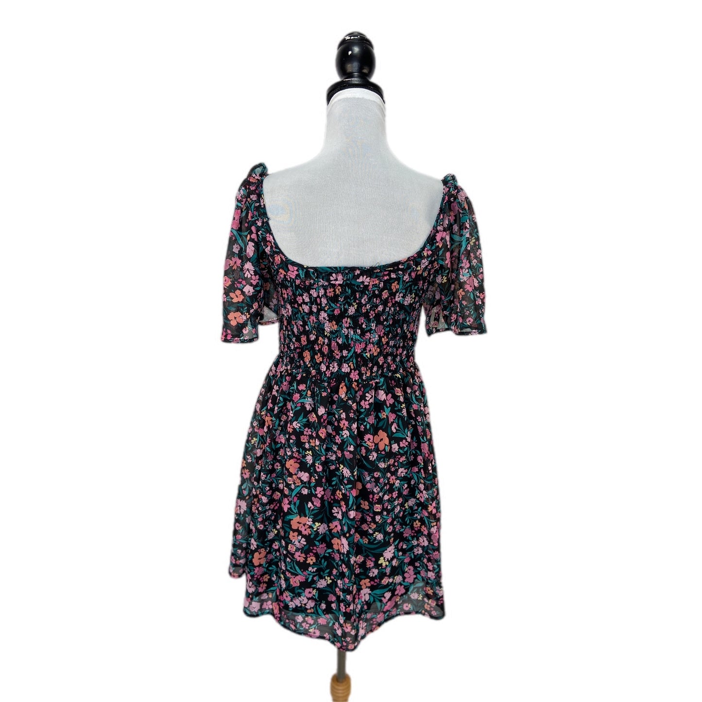 BCBG Floral Off Shoulder Smock Baby Doll Dress - Women's Size M