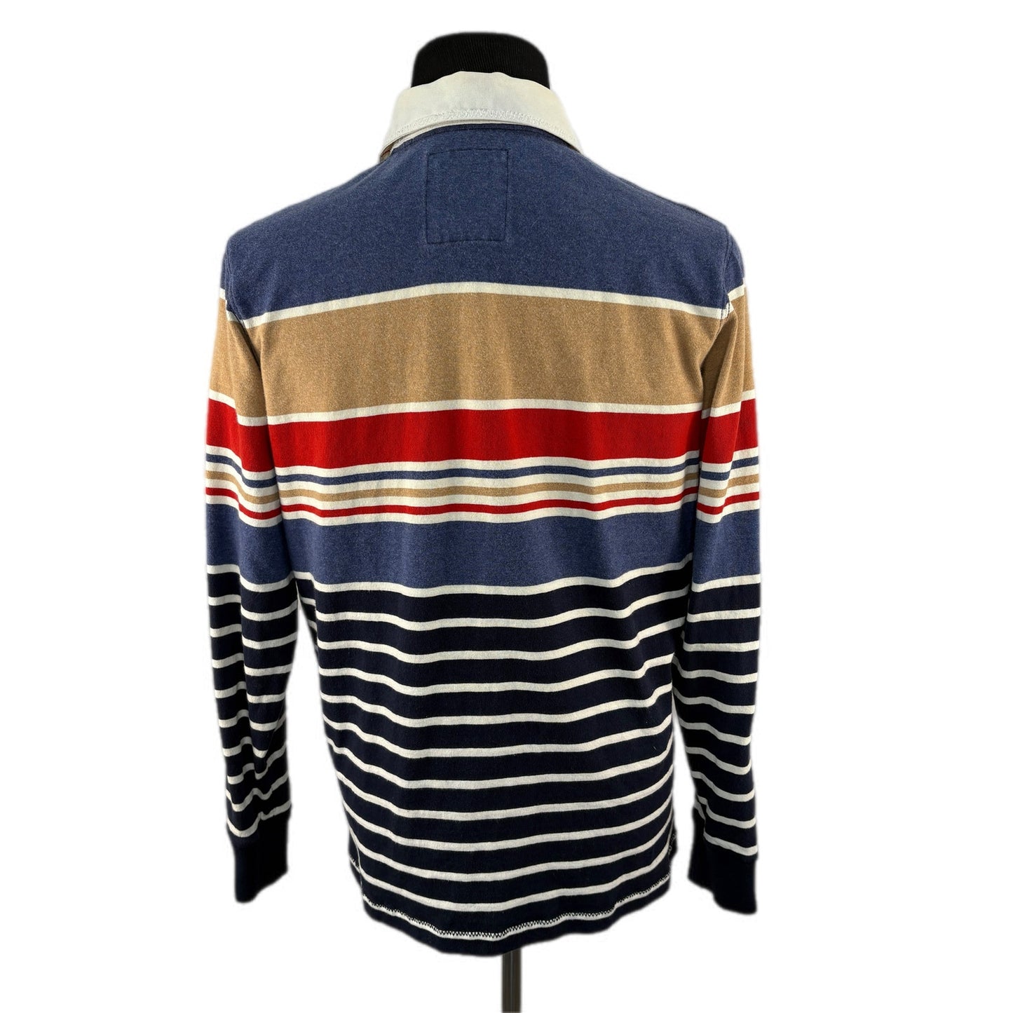 Lands' End Striped Rugby Shirt - Men's Size 38-40