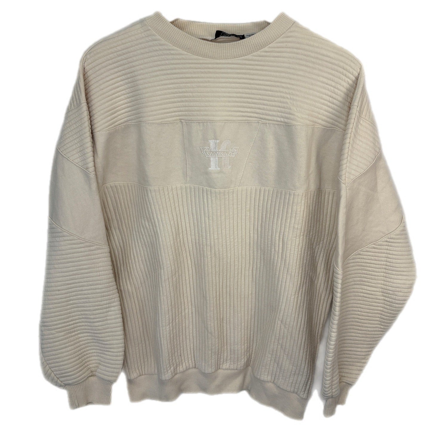 Vintage Quilted Kamikaze Crewneck Sweatshirt - Men's Size M