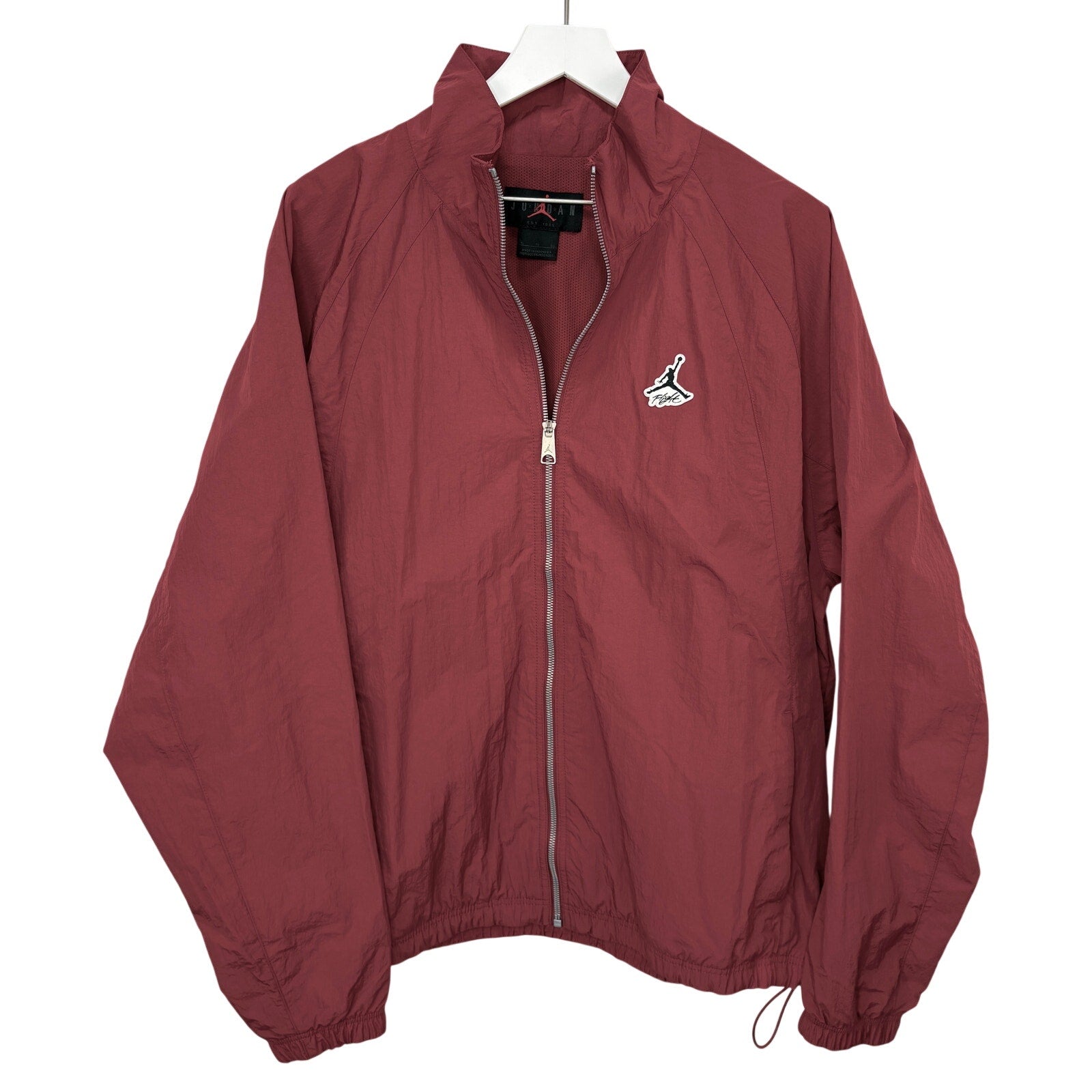 Jordan Flight Pomegranate DH9037-690 Full Zip Windbreaker - Men's Size XL