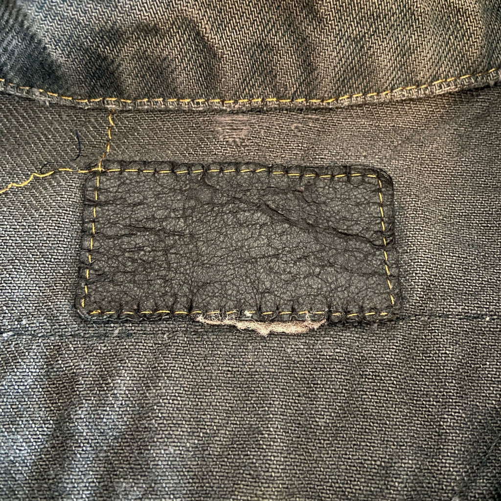 Levi's Distressed Dark Denim Pretenders Patch Jean Jacket - Women's Size Large