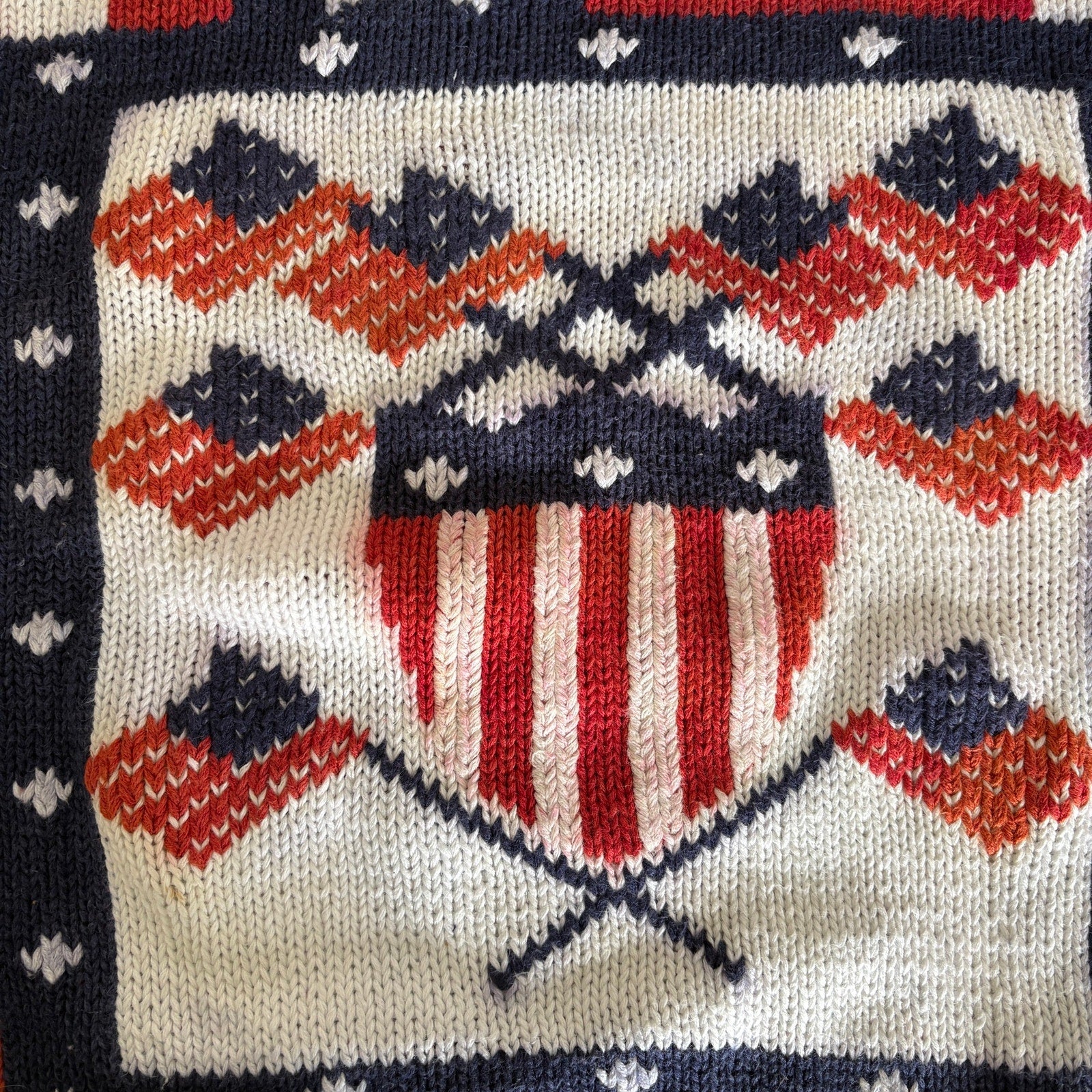Y2K American Eagle USA Flag Crewneck Sweater - Men's Size M