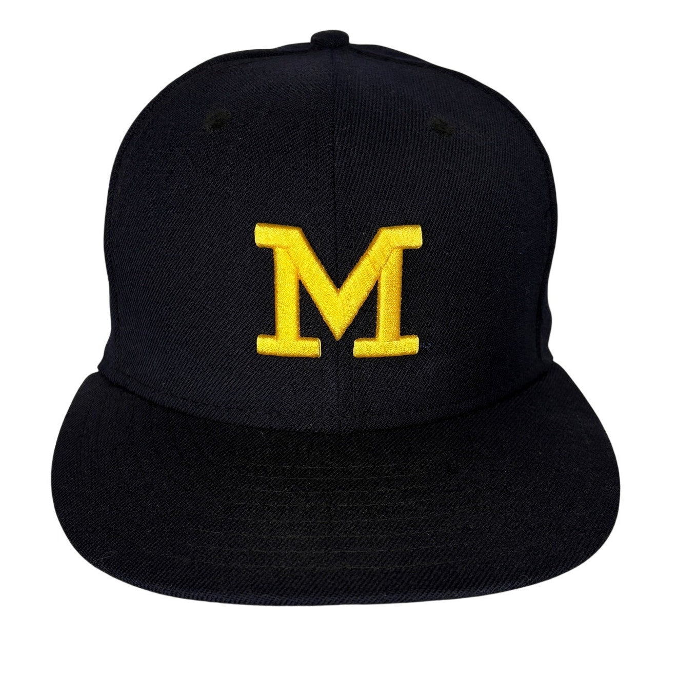 New Era University of Michigan Dark Blue Fitted Hat 6 7/8