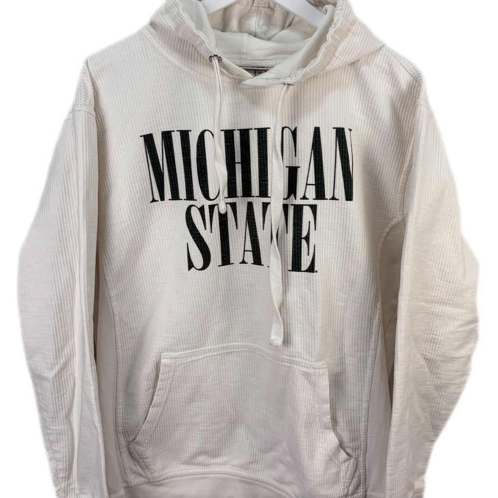 Michigan State Cotton Ribbed Hoodie - Women's Size L