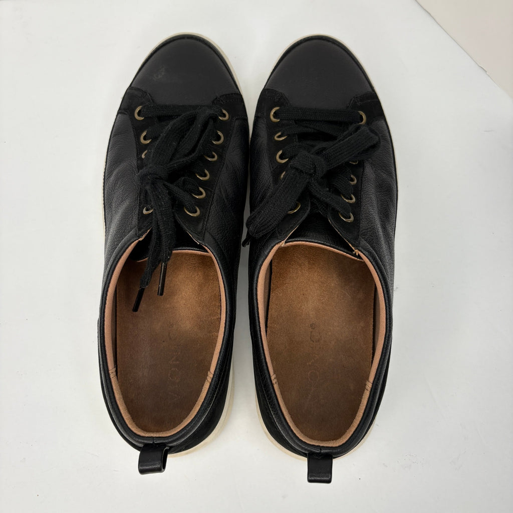 Vionic Winny Onyx Leather Low Top Sneakers - Women's Size 11