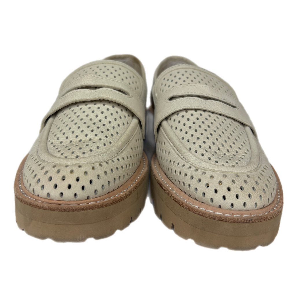 Dolce Vita Malila Perforated Chunky Loafers in Ivory - Women's Size 10