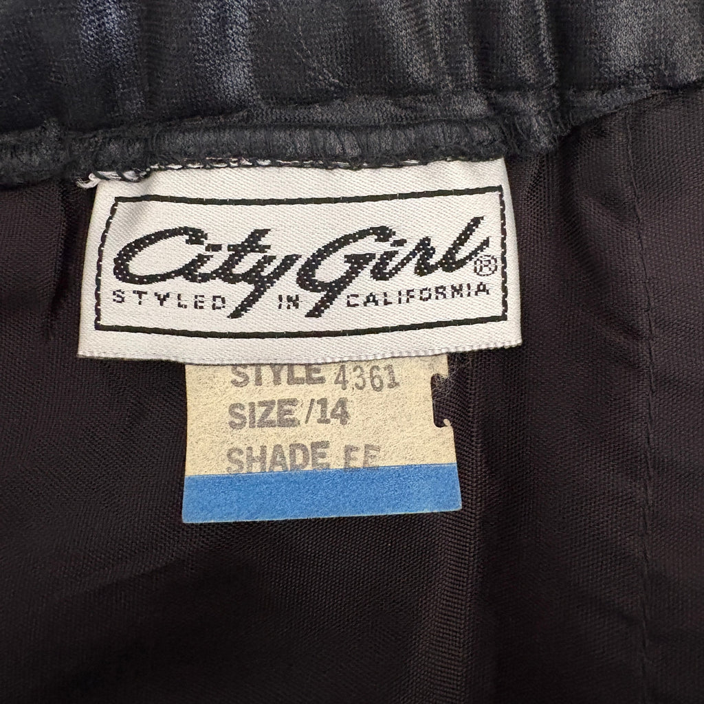 American Vintage Shiny Black Pencil Skirt - Women's Size 14